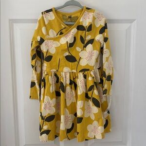 NWT Tea Collection Floral long sleeve wrap neck cotton Dress 4
